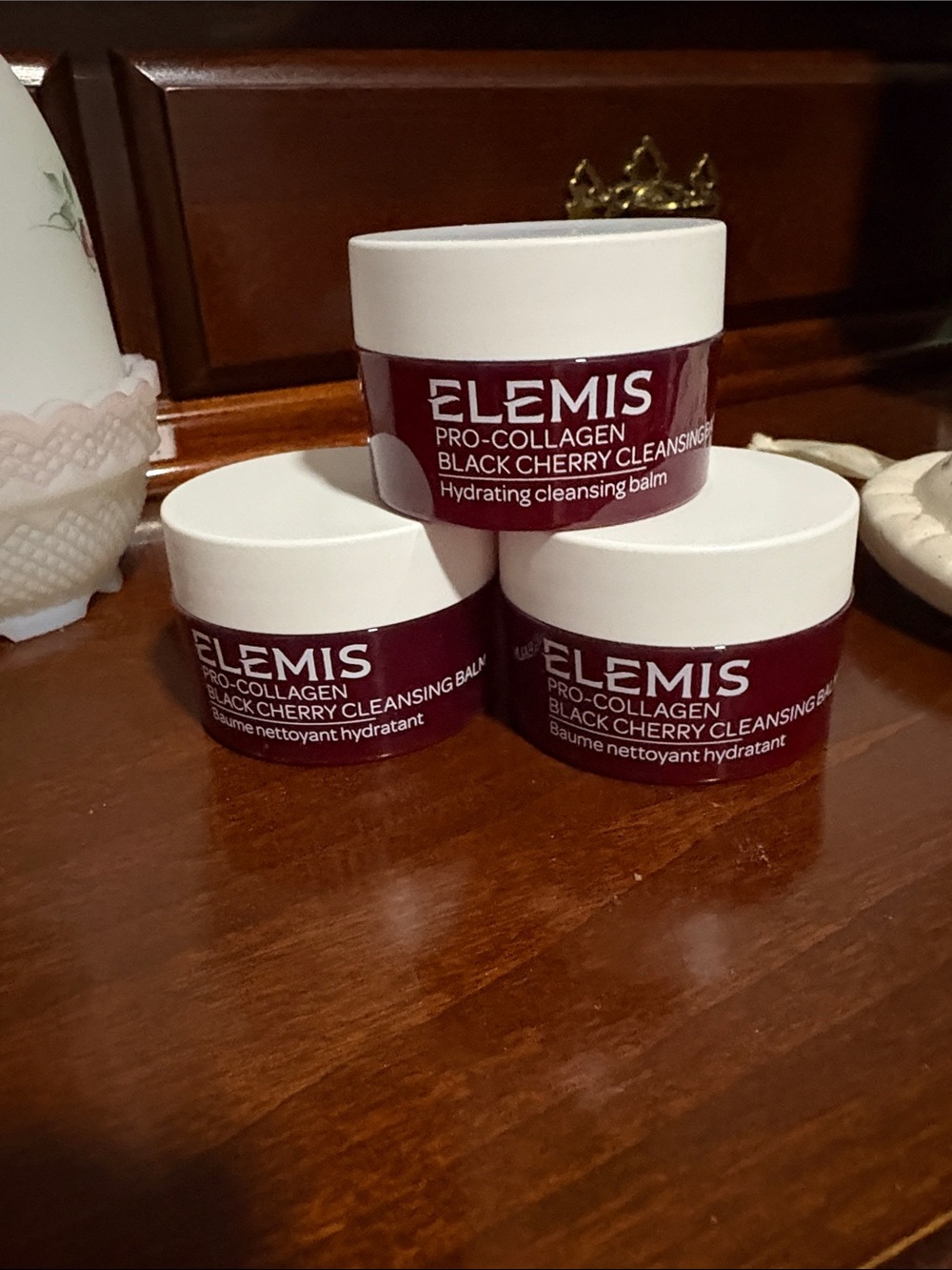 ELEMIS Black Cherry Cleansing Balm Trio - Deep Cherry & White